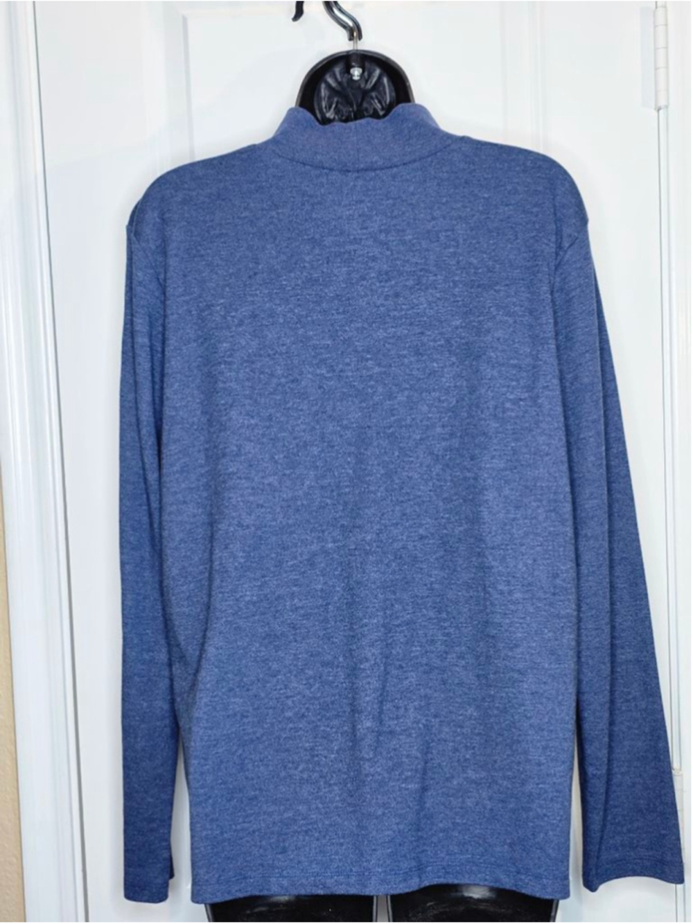 St. John's Bay Blue Long Sleeve Turtleneck Tee Women’s Plus Size XXL - Picture 3 of 4